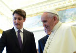 Pope Francis met with Canadian Prime Minister Justin Trudeau. Image of Pope Francis met with Canadian Prime Minister Justin Trudeau.