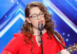 Deaf singer-songwriter, Mandy Harvey completely stunned America's Got Talent judges. Image of Deaf singer-songwriter, Mandy Harvey completely stunned America's Got Talent judges.