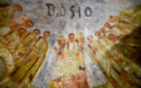 Experts have restored several frescoes in the Catacombs of St. Domatilla. Image of Experts have restored several frescoes in the Catacombs of St. Domatilla.
