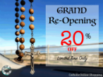 Check out our Grand Re-Opening and get 20 percent off. Limited time only. Image of Check out our Grand Re-Opening and get 20 percent off. Limited time only.