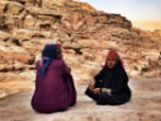 Bedouin women in Jordan. The Bedouin still live much as they have for centuries. Image of Bedouin women in Jordan. The Bedouin still live much as they have for centuries.