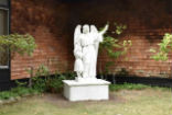 One of the 18 remaining statues at the school. Image of One of the 18 remaining statues at the school.