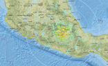 The powerful quake was felt as far away as Guadalajara. Image of The powerful quake was felt as far away as Guadalajara.