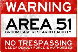Area 51 is off limits to the public and is heavily patrolled. Sensors also detect anyone approaching the perimeter. Image of Area 51 is off limits to the public and is heavily patrolled. Sensors also detect anyone approaching the perimeter.