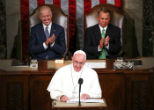 Pope Francis calls on Catholics to be politically involved. Image of Pope Francis calls on Catholics to be politically involved.