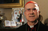 Cardinal Bertone spoke about the Third Secret of Fatima. Image of Cardinal Bertone spoke about the Third Secret of Fatima.