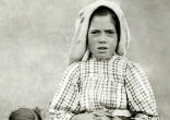 Sister Lucia was one of the three children who witnessed Our Lady of Fatima's appearance. Image of Sister Lucia was one of the three children who witnessed Our Lady of Fatima's appearance.