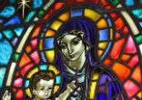 Schoolgirls claim to have had visions of the Virgin Mary and Jesus. Image of Schoolgirls claim to have had visions of the Virgin Mary and Jesus.
