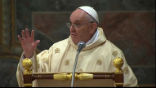 Pope Francis asked people to remain quiet and prayerful when coming to Mass. Image of Pope Francis asked people to remain quiet and prayerful when coming to Mass.