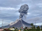 Mt. SInabung has erupted again. Image of Mt. SInabung has erupted again.