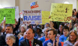 Teacher protest in Oklahoma. Image of Teacher protest in Oklahoma.