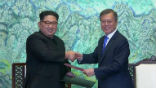 Moon Jae-in has agreed with Kim Jong-un to end the Korean War after 68 years. Image of Moon Jae-in has agreed with Kim Jong-un to end the Korean War after 68 years.