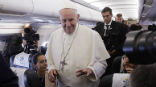 Pope Francis spoke about being generous with refugees and investing in the countries they are coming from. Image of Pope Francis spoke about being generous with refugees and investing in the countries they are coming from.