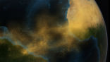 Saharan dust crosses the Atlantic to fertilize the Amazon. It can also blow as far north as the southern USA. Image of Saharan dust crosses the Atlantic to fertilize the Amazon. It can also blow as far north as the southern USA.