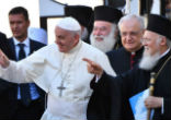 On July 7, 2018, Pope Francis hosted an unprecedented ecumenical gathering of Middle Eastern Christian leaders in Bari, Italy.
Image of On July 7, 2018, Pope Francis hosted an unprecedented ecumenical gathering of Middle Eastern Christian leaders in Bari, Italy.