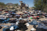 Illegal immigrants are leaving trails of trash along their routes, which creates health and environmental hazards. Image of Illegal immigrants are leaving trails of trash along their routes, which creates health and environmental hazards.