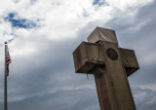 The Peace Cross stands as a WWI memorial. Image of The Peace Cross stands as a WWI memorial.