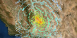 A map showing the severity of the shaking following the July 5 quake. Source: USGS. Image of A map showing the severity of the shaking following the July 5 quake. Source: USGS.