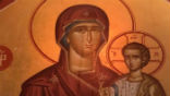 The weeping icon. Visitors from across the USA have made pilgrimages to view it, others have pledged money to keep the church open. Image of The weeping icon. Visitors from across the USA have made pilgrimages to view it, others have pledged money to keep the church open.