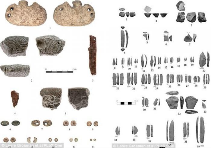 Stone tools and jewelry were also discovered at the site