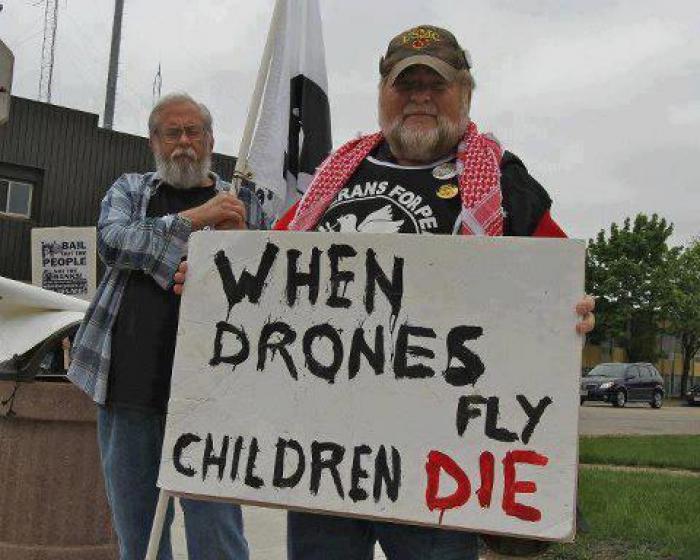 Protestors against airstrikes Protestors against airstrikes