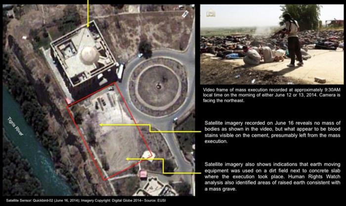 ISIS massacre of 770 Iraqi soldiers so horrific could be SEEN FROM