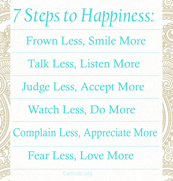7 steps to happiness