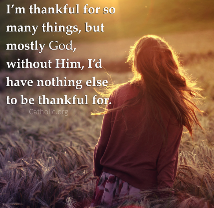 I am thankful