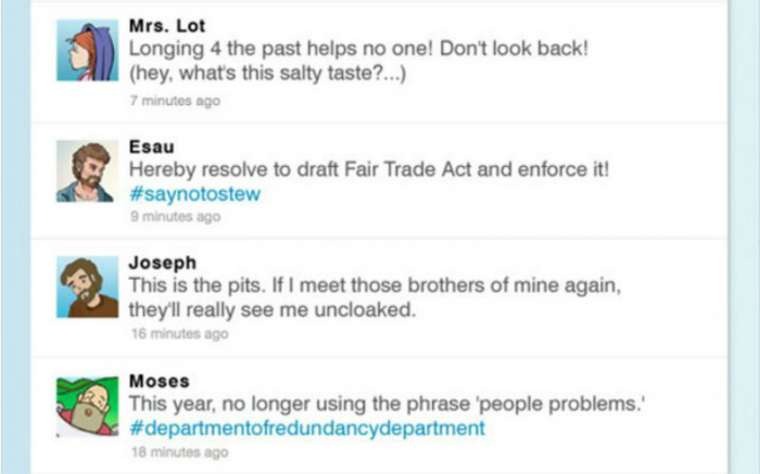 Biblical tweets. Biblical tweets.