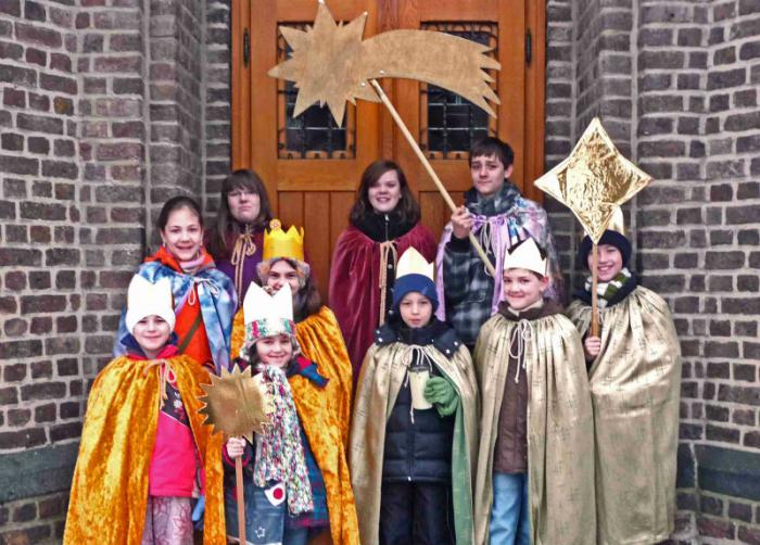 Star Singers in Germany offer to bless your home. Star Singers in Germany offer to bless your home.