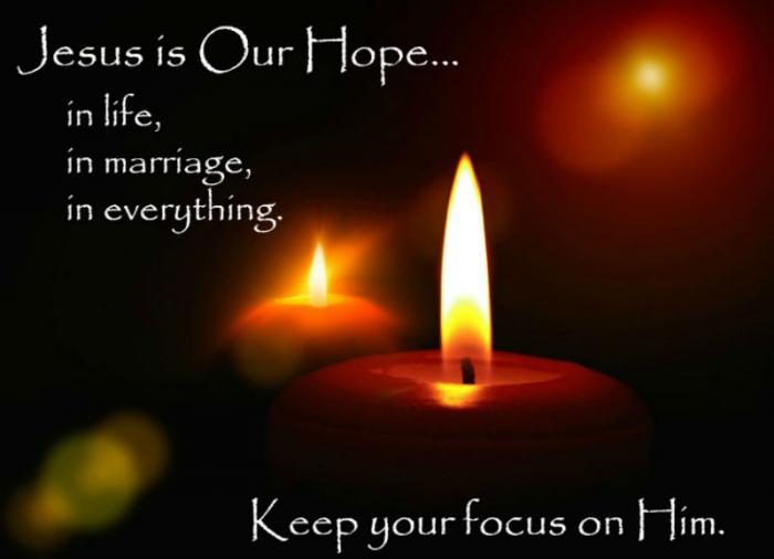 God gives us hope. God gives us hope.