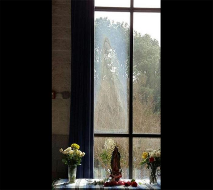 This image was taken by Fr. Fernando Molina-Restrepo of the Transfiguration Catholic Church in Marietta, Georgia. Is this an image of Our Lady? Evidence suggests YES. This image was taken by Fr. Fernando Molina-Restrepo of the Transfiguration Catholic Church in Marietta, Georgia. Is this an image of Our Lady? Evidence suggests YES.
