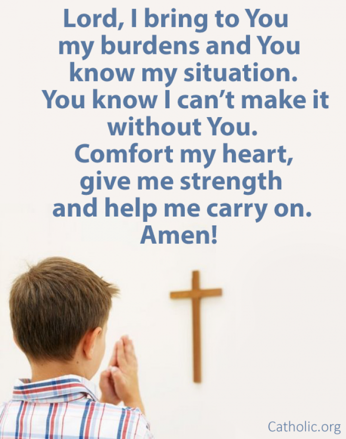 Help me carry on, Lord