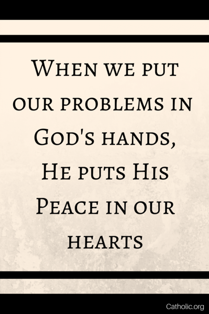 His peace in our hearts