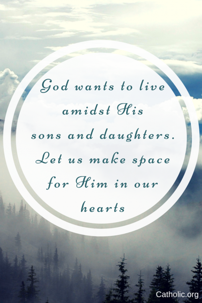 Make space for Him