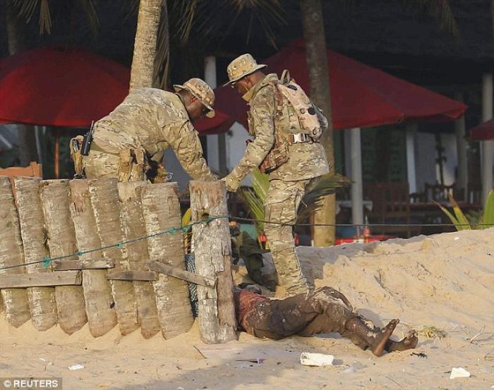 Security forces killed the four terrorists. Security forces killed the four terrorists.