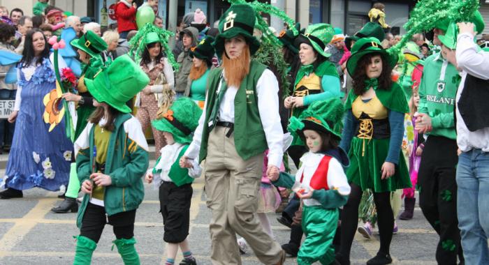 St. Patrick's Day parade in Boston. St. Patrick's Day parade in Boston.