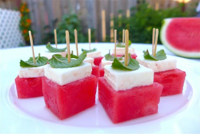 Watermelon Feta Bites. Watermelon Feta Bites.