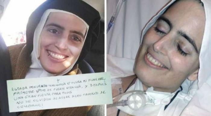 Sister Cecilia Maria in her final days. Sister Cecilia Maria in her final days.
