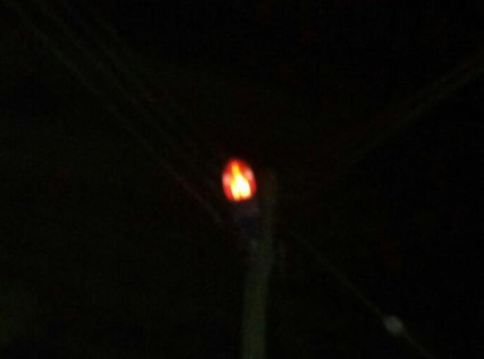 The apparition comes from a light bulb. No other image can be seen in any of the city The apparition comes from a light bulb. No other image can be seen in any of the city