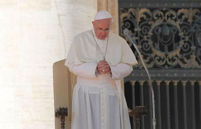 Pope Francis during the Wednesday general audience in St. Peter's Square.