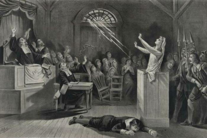 Representation of the Salem witch trials. Representation of the Salem witch trials.