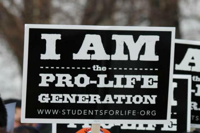 Pro-lifers gather in front of the Denver Capitol for the 2016 March for Life.