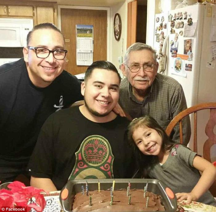 Francisco Serna with his family. The 73-year-old retiree had shown signs of dementia. Francisco Serna with his family. The 73-year-old retiree had shown signs of dementia.