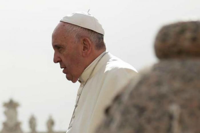 Pope Francis at the general audience in St. Peter's Square.