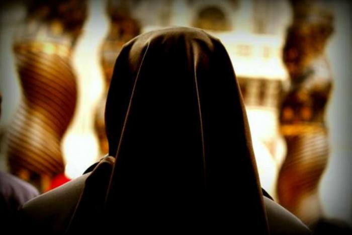 Nun at the prayer vigil for consecrated life. Nun at the prayer vigil for consecrated life.