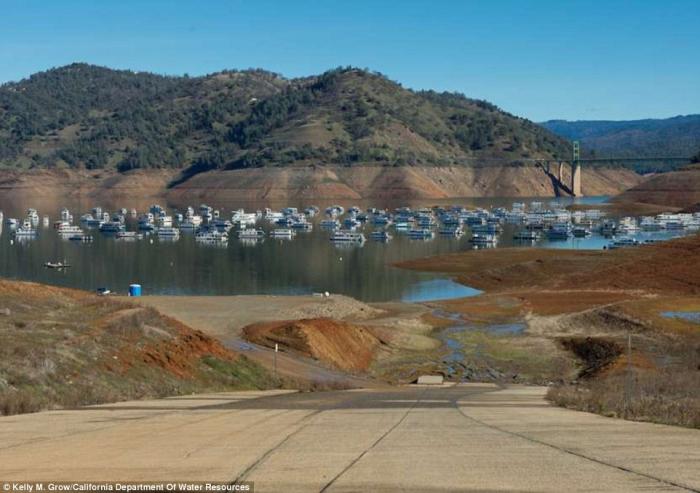 Lake Oroville was drained to just 39 percent capacity during the drought.