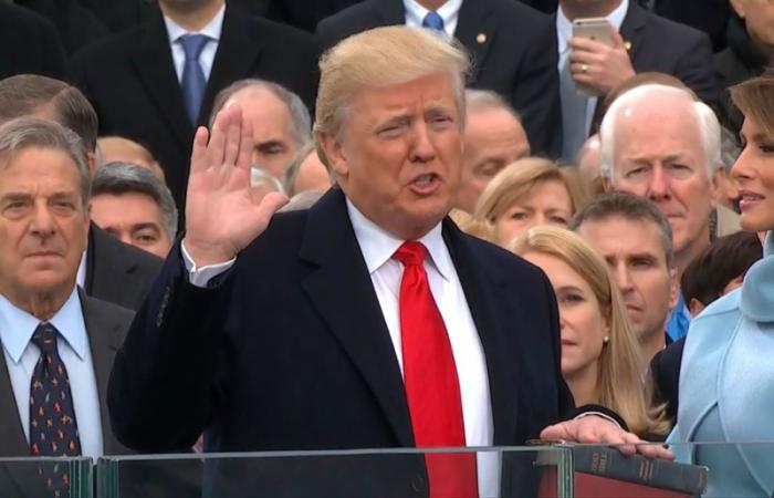 Donald Trump was sworn into office with two Bibles.