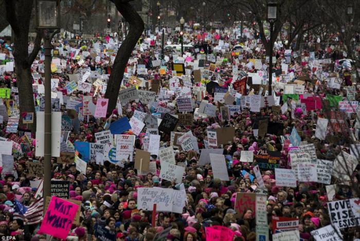 500,000 people were in attendance at the Women's March on Washington