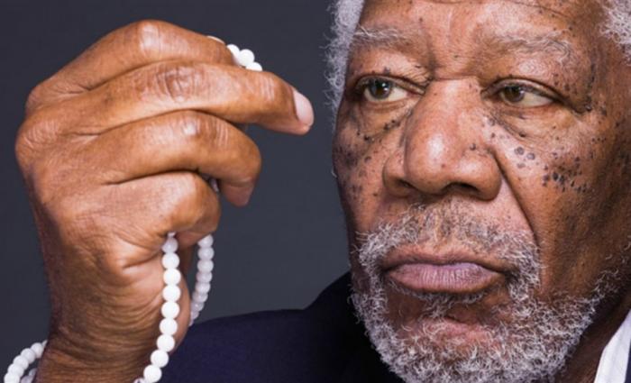 Morgan Freeman researches faith. Morgan Freeman researches faith.
